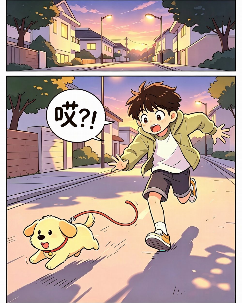 社死的遛狗现场